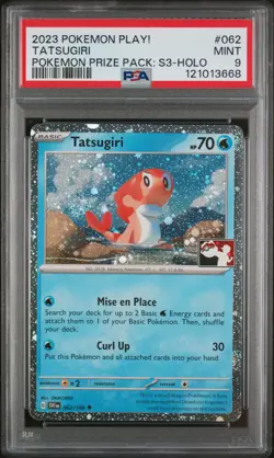 Prize Pack Series Cards #062/198 Tatsugiri PSA 9 - Image 1