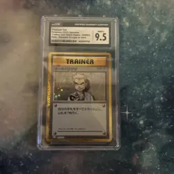 Pokemon CGC 9.5 MINT Professor Oak 1996 Rare Base Set Japanese Card - Image 1