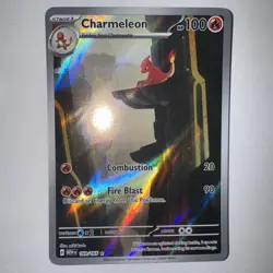 Pokemon TCG Chameleon Illustration Rare Card 169/165 Near Mint Condition - Image 1