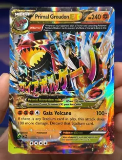 Primal Groudon EX ~ XY Primal Clash 86/160 ~ Ultra Rare Pokemon Card - LP/Played - Image 1