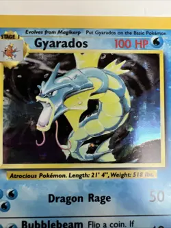 Gyarados 7/130 Pokemon Card Holo Base Set 2 WOTC 2000 LP Rare - Image 4