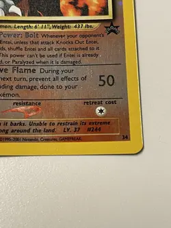 ENTEI - Black Star Promo Holo - #34 Great Condition! Pokemon Card PSA 1999-2001 - Image 3