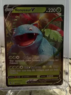 Pokemon TCG Venusaur V SWSH Champions Path 001/073 Ultra Holo Rare Card NM - Image 1