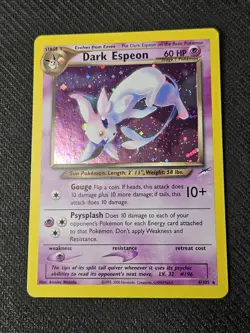 Dark Espeon 4/105 Holo Neo Destiny Pokemon Card LP Light Play - Image 1