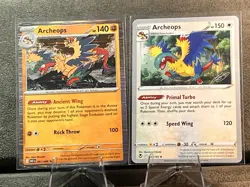Archeops - 2 Pokemon Card Lot - White Flare #51 Pokemon World Championship #147 - Image 1