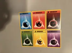 Pokemon Vintage WOTC Era Energy Card Lot Of 6 - Image 1