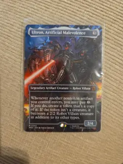 Ultron, Artificial Malevolence Borderless Foil Marvel Super Heroes Mtg Nm 0344 - Image 1