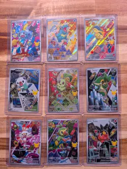 Pokemon TCG: Complete Set of 9 First Partner Illustration Collection Series 2 - Image 1