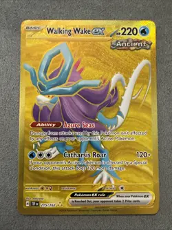 Walking Wake ex 215/162 Hyper Rare Temporal Forces Pokemon Holo Near Mint - Image 1