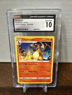 Pokemon TCG Charizard Vivid Voltage 025/185 Non Holo CGC 10 Graded Gem Mint - Image 1
