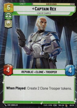 Star Wars Unlimited TotR Hyperspace OP Card 09/20 Captain Rex - NM 5053075361830 - Image 1