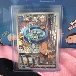 Squirtle - 148/142 Stellar Crown Illustration Rare Pokemon - Image 1