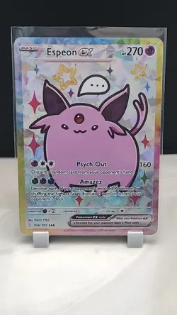 Pokemon Cracked Ice Holo Rainbow Boarder Cute Anime Eeveelution Card Set - Image 5