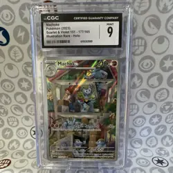 The Pokemon Company SV Scarlet & Violet 151 Machoke 177/165 IR Holo CGC 9 - Image 1