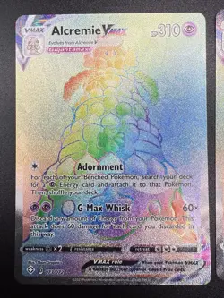 Pokemon Alcremie VMAX 73/72 Secret Rare Shining Fates Rainbow Holo, NM - Image 4