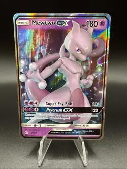Pokemon TCG Mewtwo GX 31/68 Ultra Rare SM Hidden Fates, NM - Image 1