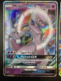 Pokemon TCG Mewtwo GX 31/68 Ultra Rare SM Hidden Fates, NM - Image 4