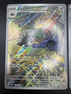 Pokemon Lairon 184/167 Sv06: Twilight Masquerade Illustration Rare Holo, NM - Image 4