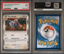 Aerodactyl Holo 2023 Pokemon 151 English #142 PSA 9 - Image 4