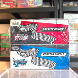 Black Bolt + White Flare Booster Bundle Display Set - Pokemon SEALED w/ Acrylic - Image 5