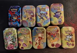 1x Pokemon Empty Mini Tin (No Packs!) - Different designs (down to $1/tin) - Image 1