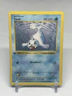 Seel 41/102 Uncommon Base Set Shadowless Pokemon 1st Edition MP - Image 1
