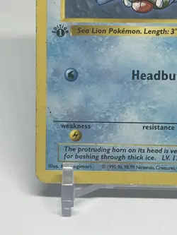 Seel 41/102 Uncommon Base Set Shadowless Pokemon 1st Edition MP - Image 4