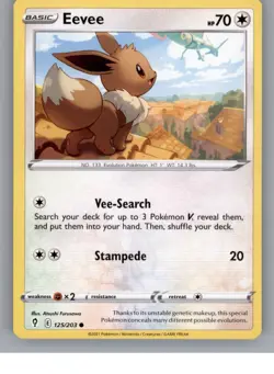 Eevee 125/203 Common Evolving Skies Pokemon Near Mint - Image 1