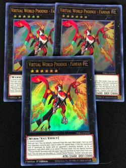 YUGIOH VIRTUAL WORLD PHOENIX FANFAN PHRA-EN043 1ST ULTRA X3 (NM) - Image 1
