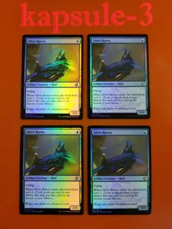 4x Silver Raven | FOIL | Forgotten Realms | MTG Magic Cards - Image 1