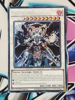 YUGIOH RA05-EN043 CHAOS ANGEL SECRET RARE 1ST EDITION - Image 1