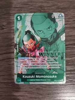 Kouzuki Momonosuke OP01-041 Full Art Foil Stamp Winner Pack One Piece TCG NM - Image 1