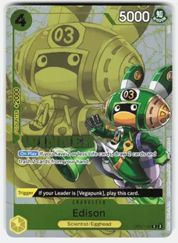 Edison OP07-100 Winner Pack 2024 Promo One Piece TCG - Image 1