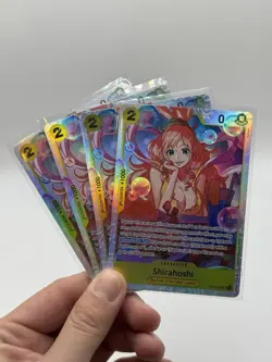 x4 Playset Shirahoshi OP12-102 Legacy of the Master Foil SR - Image 1