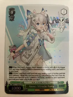 Anne: Miracle Fairy NIK/S117-E034S SR Super Rare Weiss Schwarz NIKKE English - Image 1