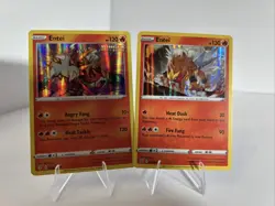 Pokemon Entei Battle Styles Holo Rare 2 Card Lot - Image 1