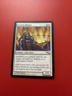 Leonin Abunas Mirrodin Regular MTG Card Rare Lp Light Play 08 1x English MTG - Image 1