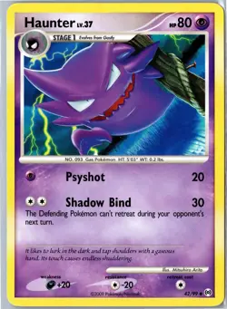 Pokemon Card - Haunter Arceus 42/99 2009 Uncommon Lightly Played - Image 1