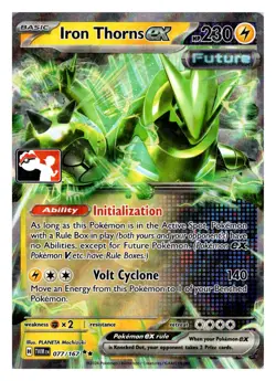 Iron Thorns ex 077/167 Double Rare Prize Pack Series Cards Holo NM - Image 1