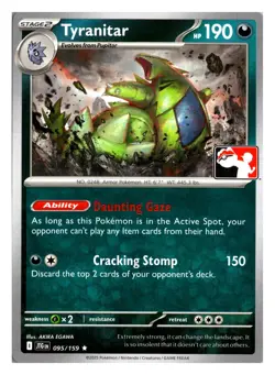 Tyranitar 095/159 R Prize Pack Series Cards NM - Image 1