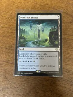 MTG Magic the Gathering Darkslick Shores (250/523) Phyrexia All Will Be One LP - Image 1
