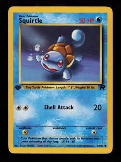 Squirtle 68/82 1st Edition Common Team Rocket Pokemon Cards - Image 1
