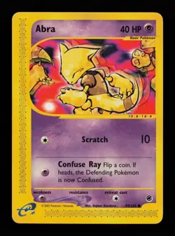 Abra 93/165 Common Expedition Base Set Pokemon Cards - Image 1