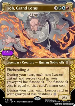 MTG Foil Iroh, Grand Lotus (Showcase) Card #349 Avatar: The Last Airbender NM... - Image 1