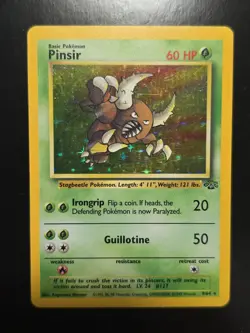 🌿 Pinsir 9/64 - Jungle - Vintage WOTC Holo Rare Pokemon Card 💎 LP - Image 1