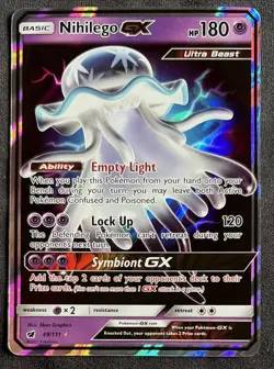 Pokemon TCG Nihilego GX Ultra Rare Card 49/111 Crimson Invasion - Image 1