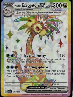 SV08: Surging Sparks #225/191 Alolan Exeggutor ex Pokemon Card - Image 1