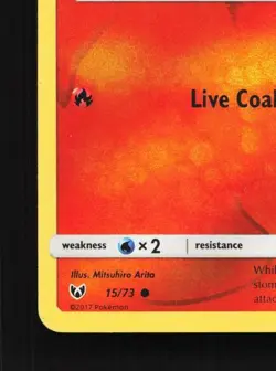 Litten 15/73 MP Shining Legends English Pokemon Card TCG - Image 2