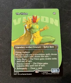 *IN HAND* x1 The Vision (Borderless) ~ NM ~ Marvel Super Heroes ~ MTG ~ - Image 1