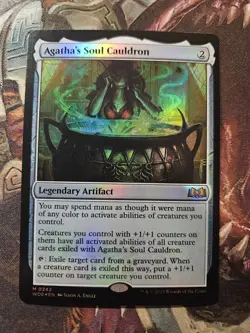 1 Foil MTG Agatha's Soul Cauldron Magic: the Gathering Card! (Wilds of Eldraine) - Image 1